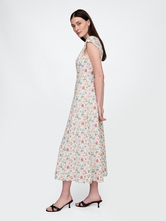 GAP Dresses & Skirts - GAP Linen-Blend Cap-Sleeve Maxi Dress